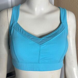 Zella Blue Athletic Racerback Activewear Sports Bra Size L
